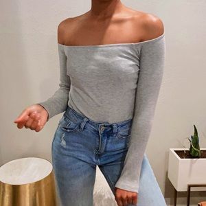 Bardot Off Shoulder Long Sleeve Top